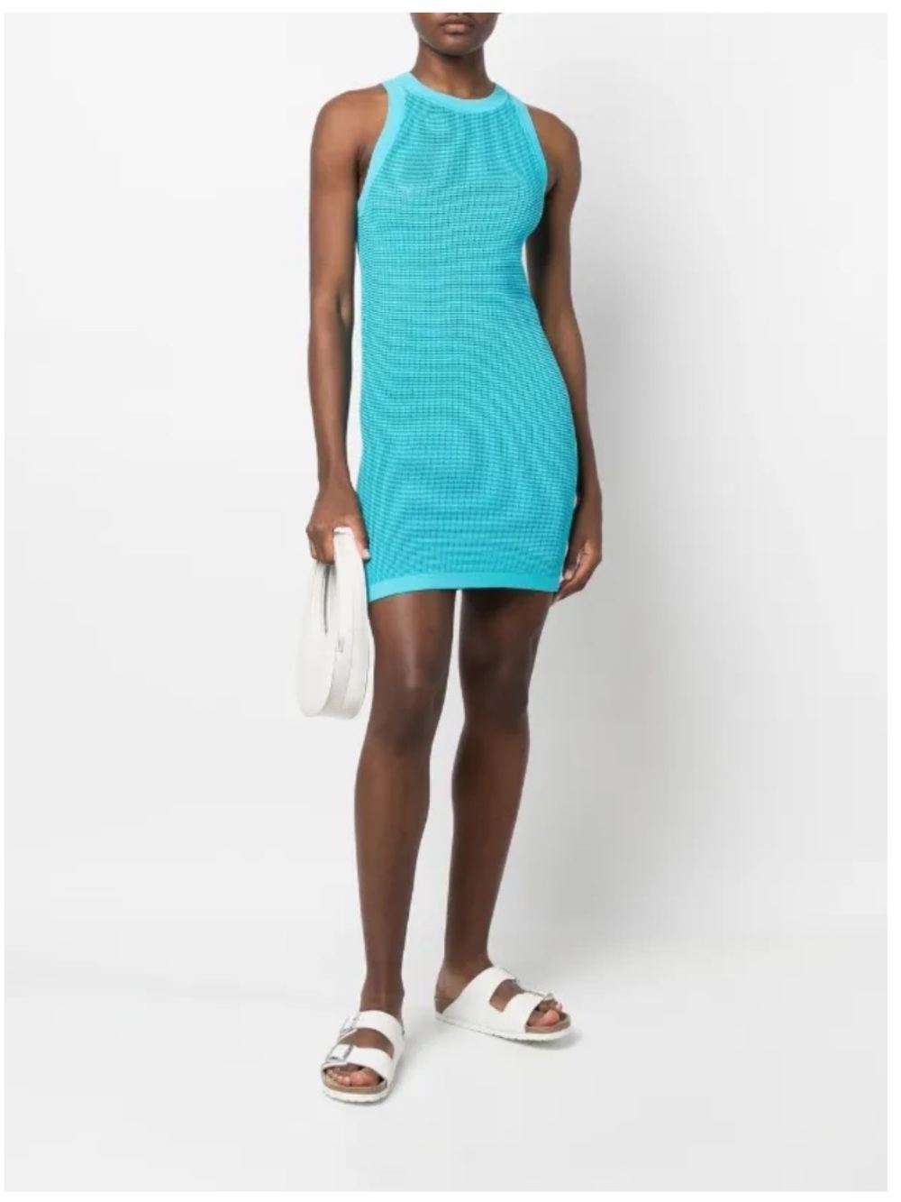 NWT Solid & Striped The Carson Mini Dress in Cerulean Blue. Size S - Picture 2 of 14